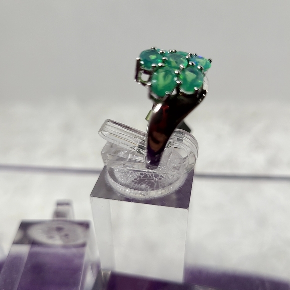 Opal Cluster Ring - Picture 3 of 13